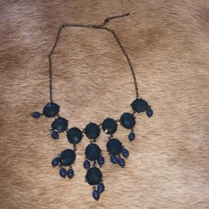 Blue Bubble Statement Necklace